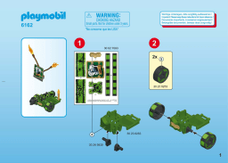 Playmobil 6162 Piratenkapitein met groen kanon Manuel utilisateur
