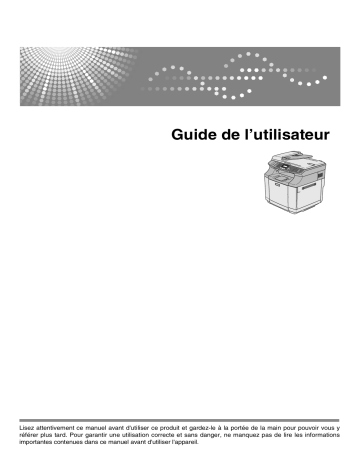 Manuel du propriétaire | Ricoh AFICIO 1022,MV Manuel utilisateur | Fixfr