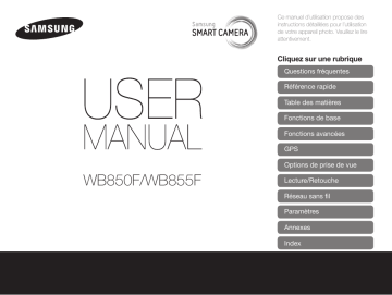 WB850F | Samsung WB855F Mode d'emploi | Fixfr