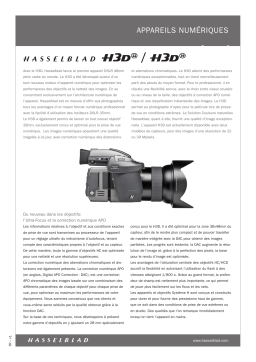 Hasselblad H3D Manuel utilisateur