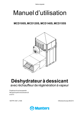 Munters MCDS Manuel du propriétaire