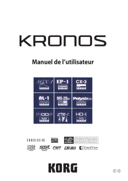 Korg KRONOS (2011) Manuel utilisateur