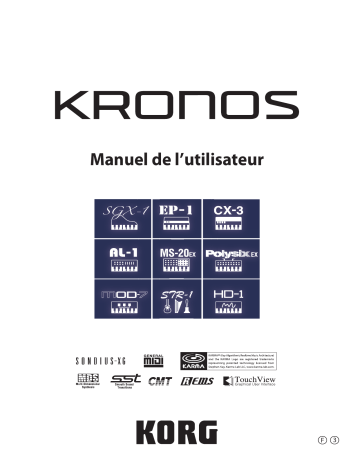 Mode d'emploi | Korg KRONOS (2011) Manuel utilisateur | Fixfr