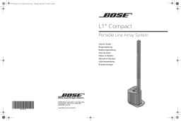 Bose L1 Compact Manuel utilisateur