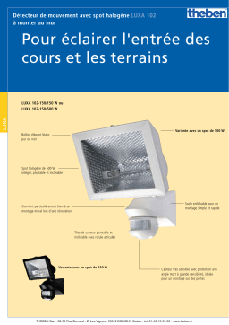 THEBEN LUXA 102-150 150 W Manuel utilisateur