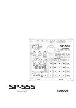 Roland SP-555 Manuel utilisateur