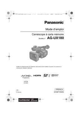 Panasonic HC-MDH3E Manuel utilisateur