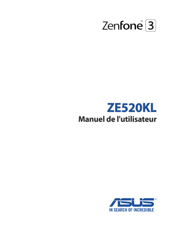 Manuel du propriétaire | Asus ZenFone 3 ZE520KL Manuel utilisateur | Fixfr