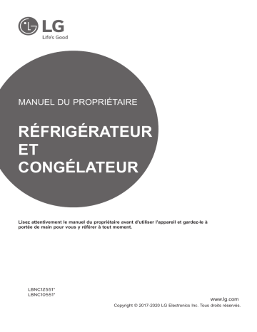 LBNC10551W | LBNC10551V | LBNC12551W | LG LBNC12551V Manuel du propriétaire | Fixfr