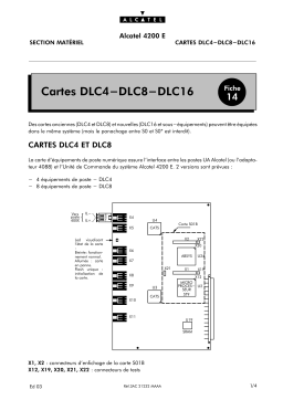 Alcatel-Lucent 4200 CARTE DLC16 Manuel utilisateur