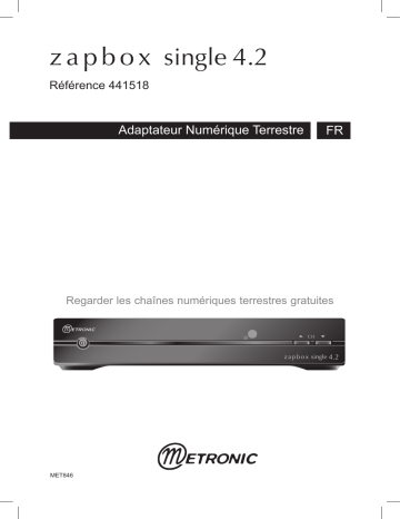 Manuel du propriétaire | Metronic TNT ZAPBOX SINGLE 4.2 Manuel utilisateur | Fixfr