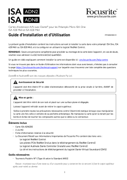 Focusrite Pro ISA 428 MkII Manuel utilisateur