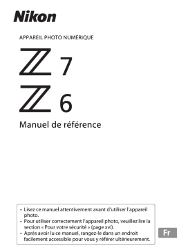 Nikon Z7 Manuel utilisateur