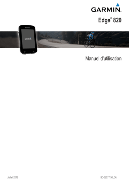Garmin Edge 820 Mode d'emploi