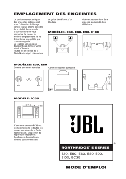 JBL E 100 (220-240V) Manuel utilisateur