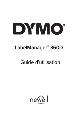 Dymo LabelManager® 360D Electronic Label Maker Manuel utilisateur