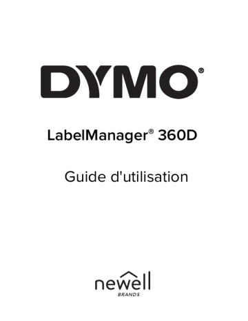 Dymo LabelManager® 360D Electronic Label Maker Manuel utilisateur | Fixfr