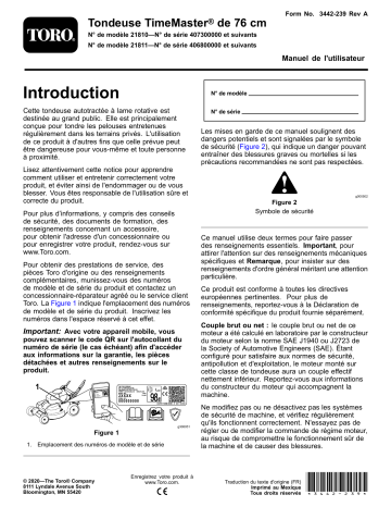 Toro TimeMaster 76cm Lawn Mower Walk Behind Mower Manuel utilisateur | Fixfr