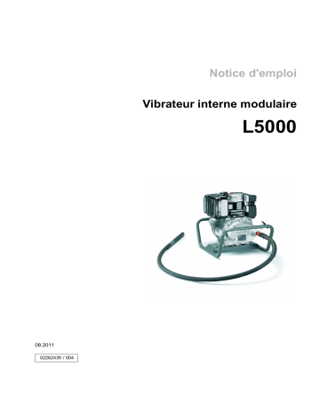 Wacker Neuson L5000/225 ISO Modular Internal Vibrator Manuel utilisateur | Fixfr