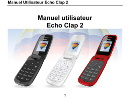 Echo buzz Manuel utilisateur