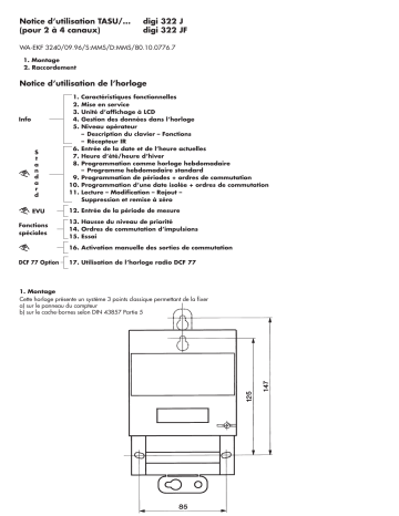 Manuel du propriétaire | Grasslin Tasu 794 - TASU 4 digi 322 Manuel utilisateur | Fixfr