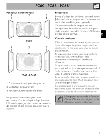 Manuel du propriétaire | Smeg PC681 Manuel utilisateur | Fixfr