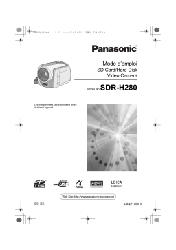 Panasonic SDR H280 Mode d'emploi