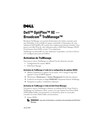 Dell OptiPlex XE desktop Manuel utilisateur | Fixfr