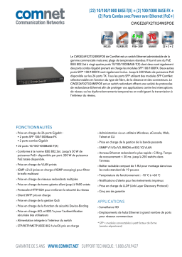 Comnet CWGE26FX2TX24MSPOE Fiche technique