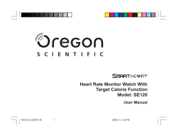 Oregon Scientific SE120 Manuel utilisateur