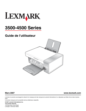 Manuel du propriétaire | Lexmark X4580 Manuel utilisateur | Fixfr
