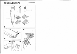 CALOR COIFFURE TONDEUSE 9570 Manuel utilisateur