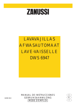 Zanussi LAVE-VAISSELLE DWS 6947 Manuel utilisateur