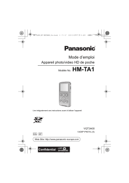 Panasonic HM TA1 Mode d'emploi