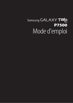 Samsung Galaxy Tab 10.1 orange Mode d'emploi