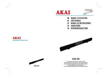 Manuel du propriétaire | Akai ASB66 Manuel utilisateur | Fixfr