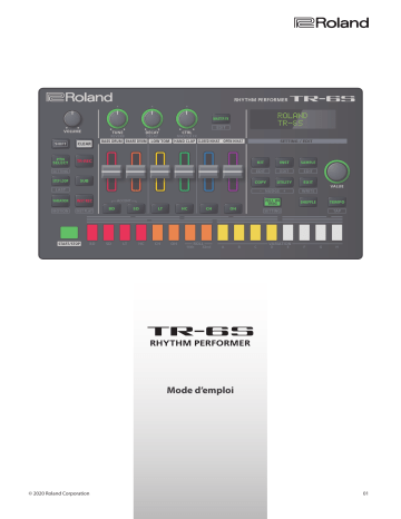 Roland TR-6S Rhythm Performer Manuel du propriétaire | Fixfr