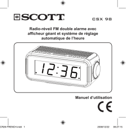 SCOTT CSX 98 Manuel utilisateur