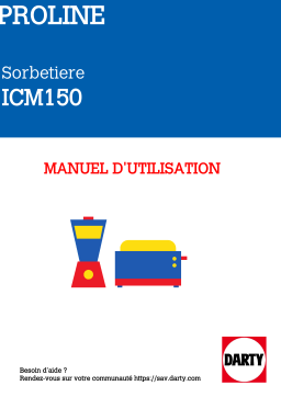 Proline ICM150 Manuel utilisateur