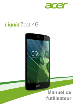 Acer Liquid Zest 4G Manuel utilisateur