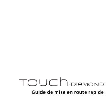 HTC Touch Diamond Manuel utilisateur | Fixfr