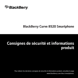 Blackberry Curve 8520 Manuel utilisateur