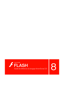MACROMEDIA Flash 8 Manuel utilisateur