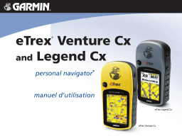 Garmin eTrex Legend CX Manuel utilisateur