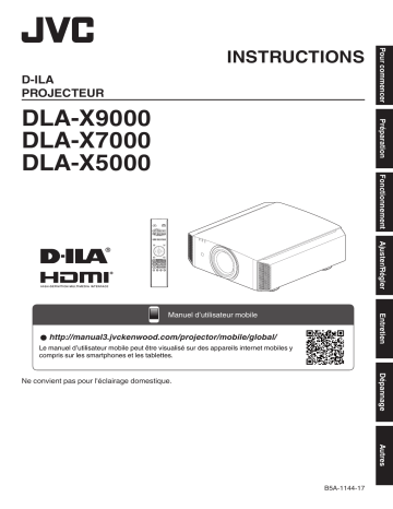 Manuel du propriétaire | JVC DLA-X7000 Manuel utilisateur | Fixfr