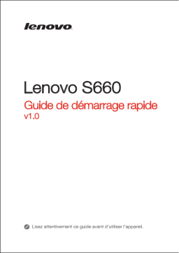 Lenovo S660 Manuel utilisateur