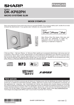 Sharp DK-KP82PH Manuel utilisateur