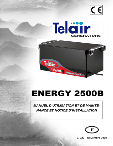 Telair Energy 2500 B Manuel utilisateur | Fixfr