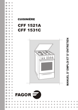 Fagor CFF1521A Manuel utilisateur