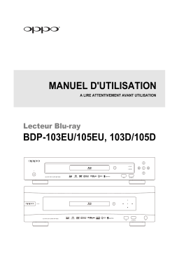 Oppo BDP-105D Manuel utilisateur